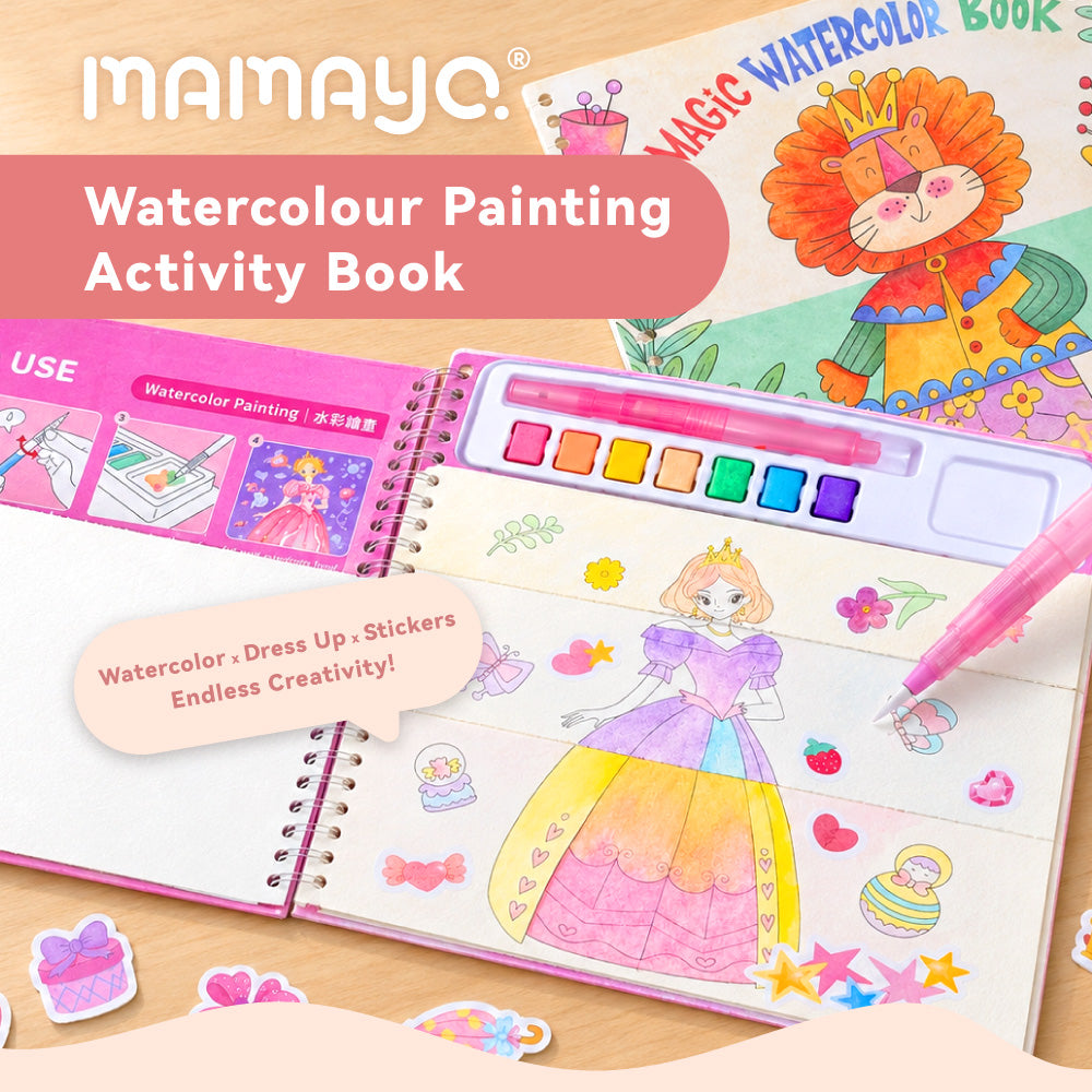 Mamayo Watercolour Painting Activity Book - Princess Dress-Up – Mamayo ...