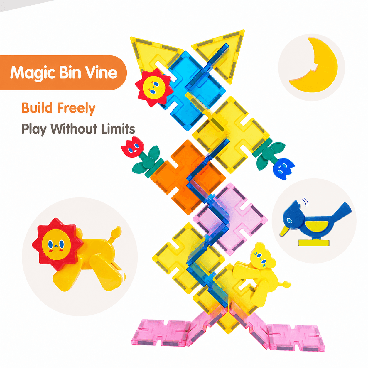 Mamayo Magnetic Tiles - Spark Builder Set