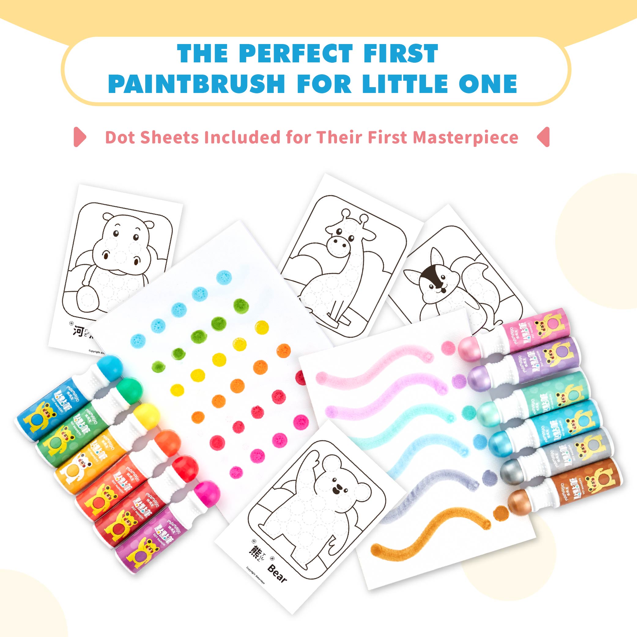Mamayo Dot Markers - Standard 6 Colour Set