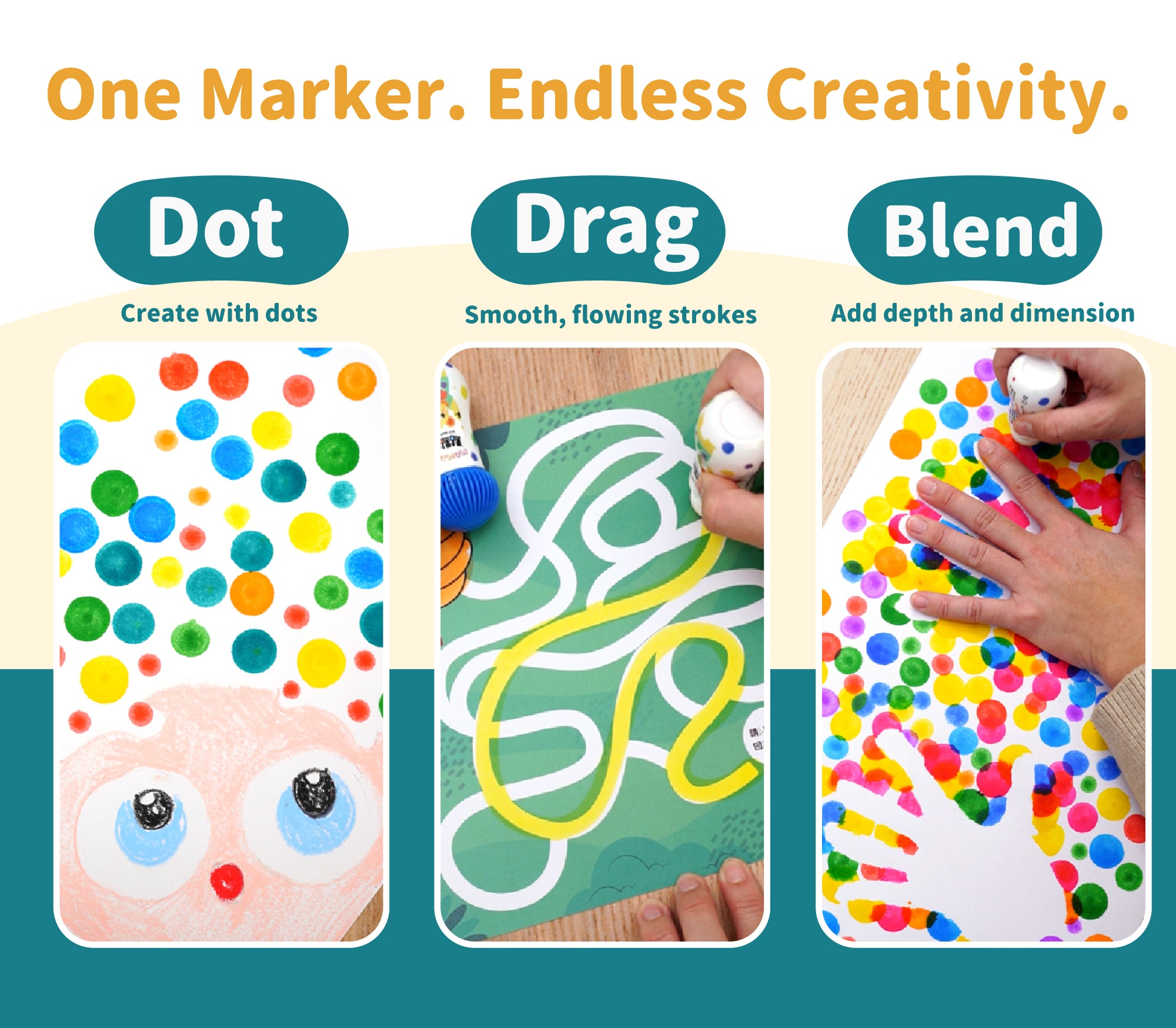 Mamayo Mini Dot Markers - 12 Colour Set