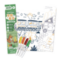 Mamayo Washable Doodle Placemat – Dino Camping Fun