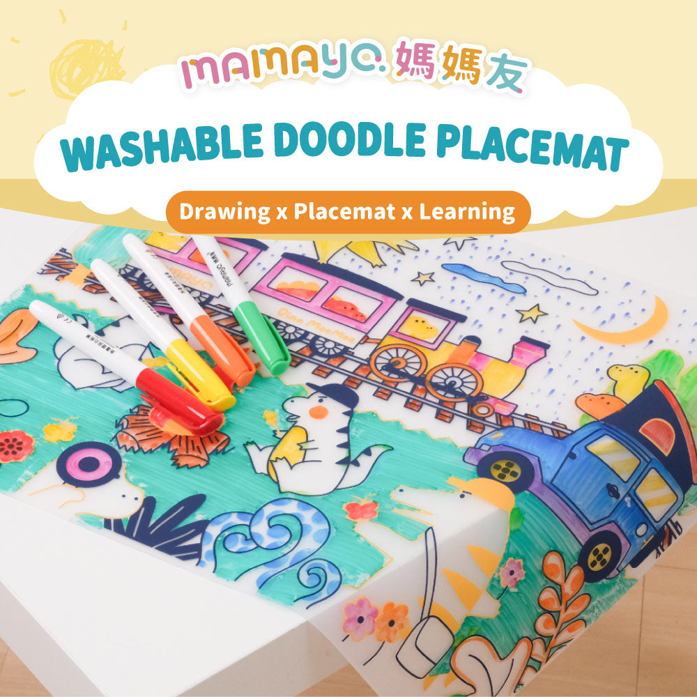Mamayo Washable Doodle Placemat – Travel in Japan