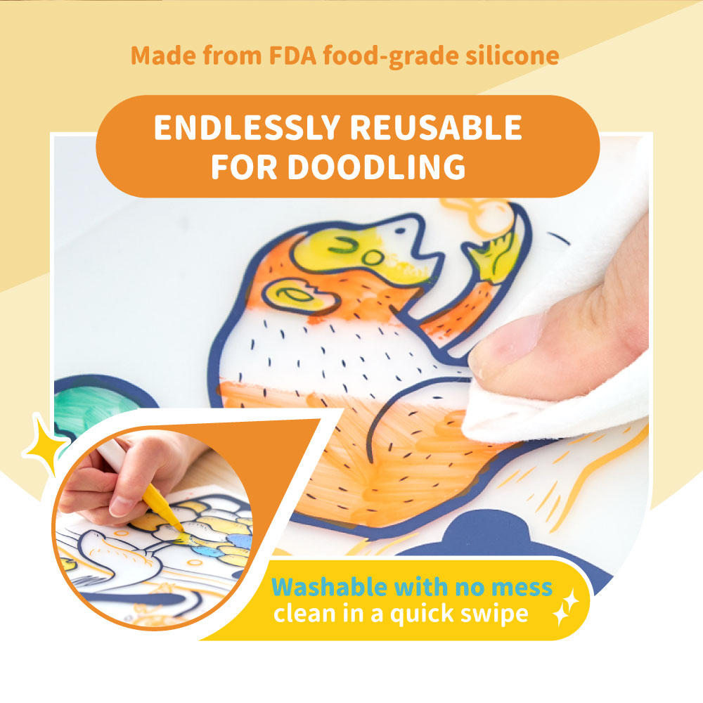 Mamayo Washable Doodle Placemat – Travel in Japan