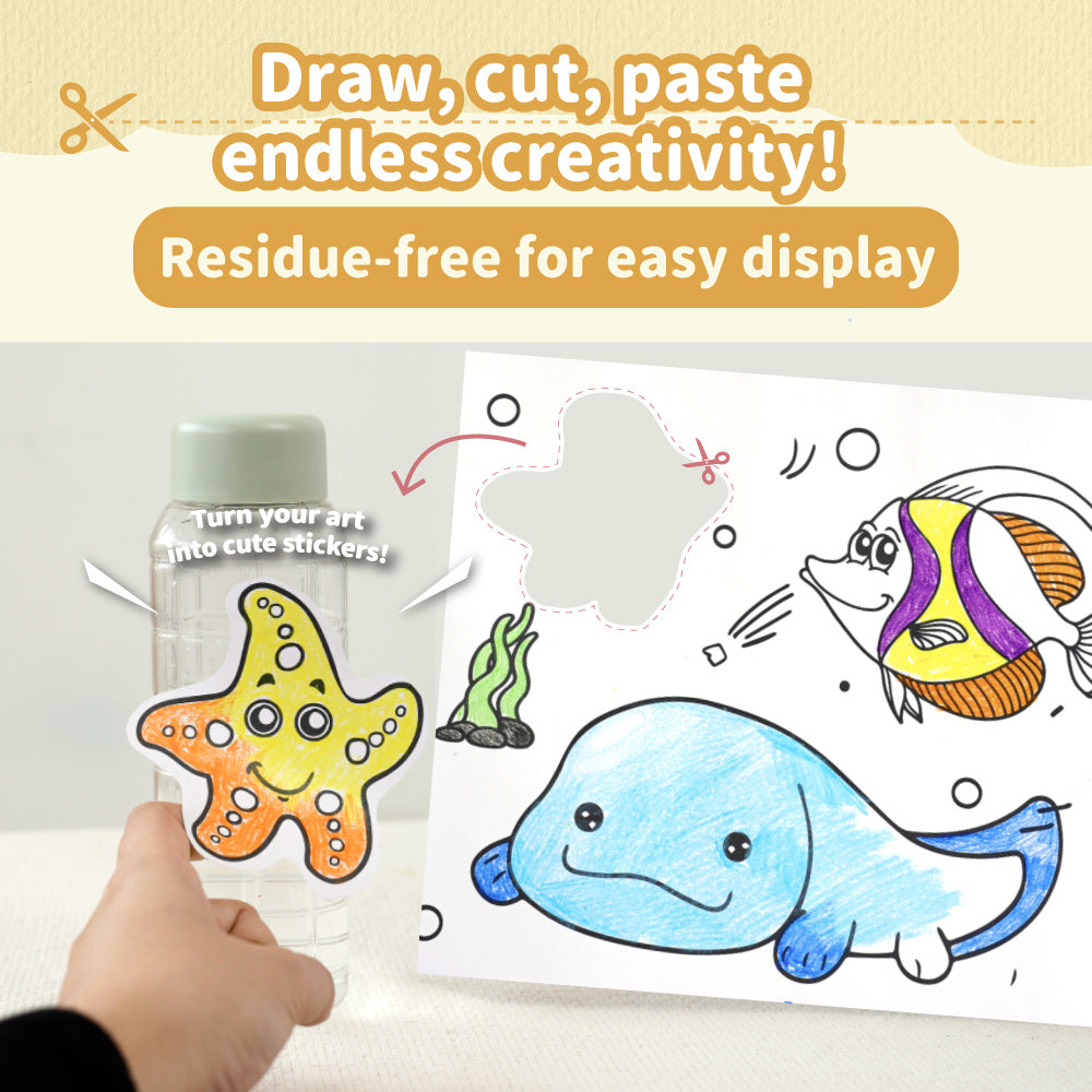 Mamayo Stick-On Doodle Roll - Undersea Adventure