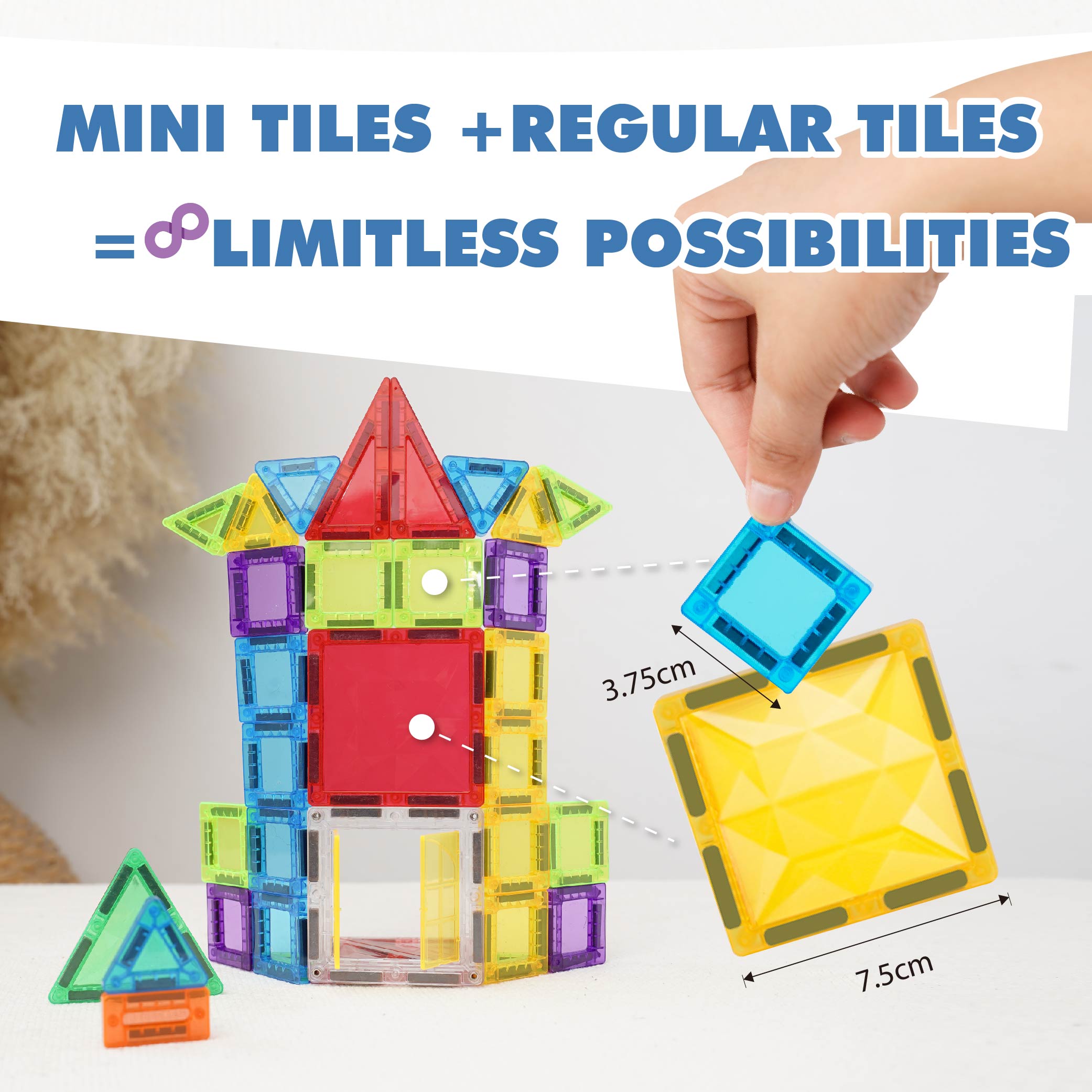 Mamayo Mini Magnetic Tiles (48pcs)