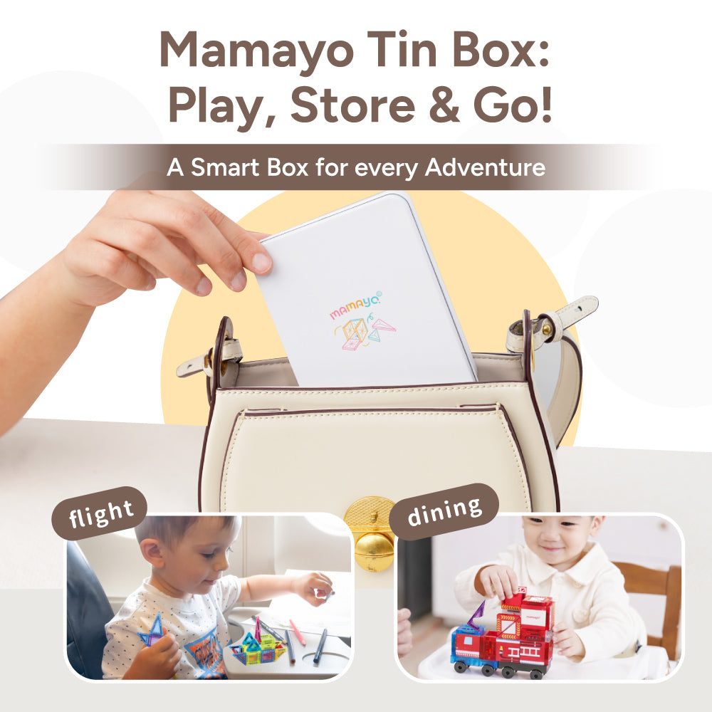 Mamayo Mini Magnetic Tiles – Fire Truck Set (42pcs)