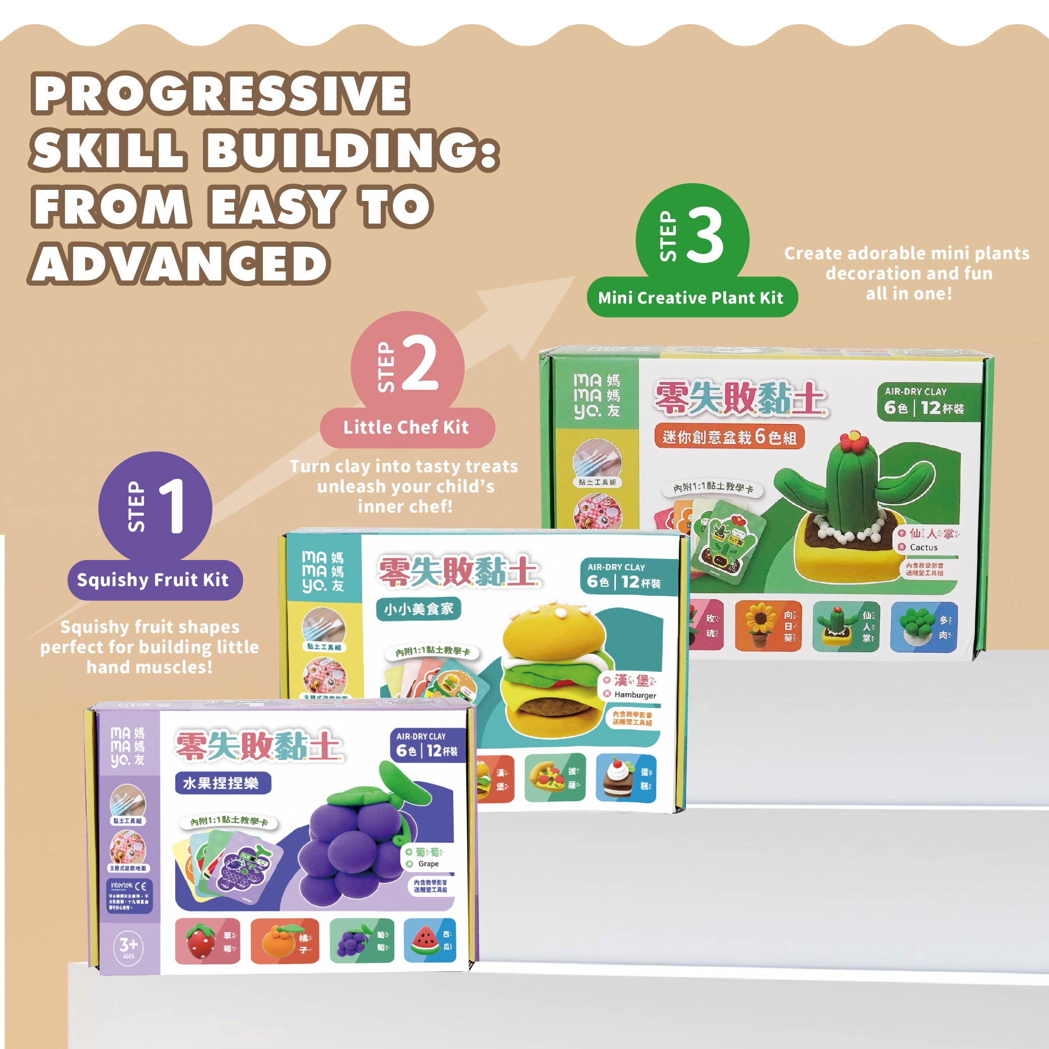 Mamayo Zero-Fail Ultra-Light Clay – Little Chef Kit