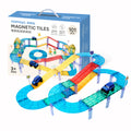 Mamayo Magnetic Tiles – Motorized Racing Track Set (100 pcs)