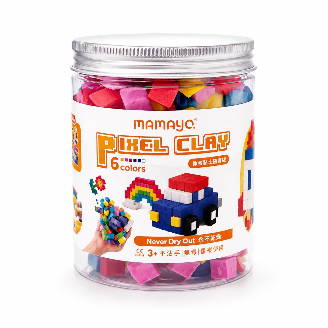 Mamayo Pixel Clay - Travel Jar