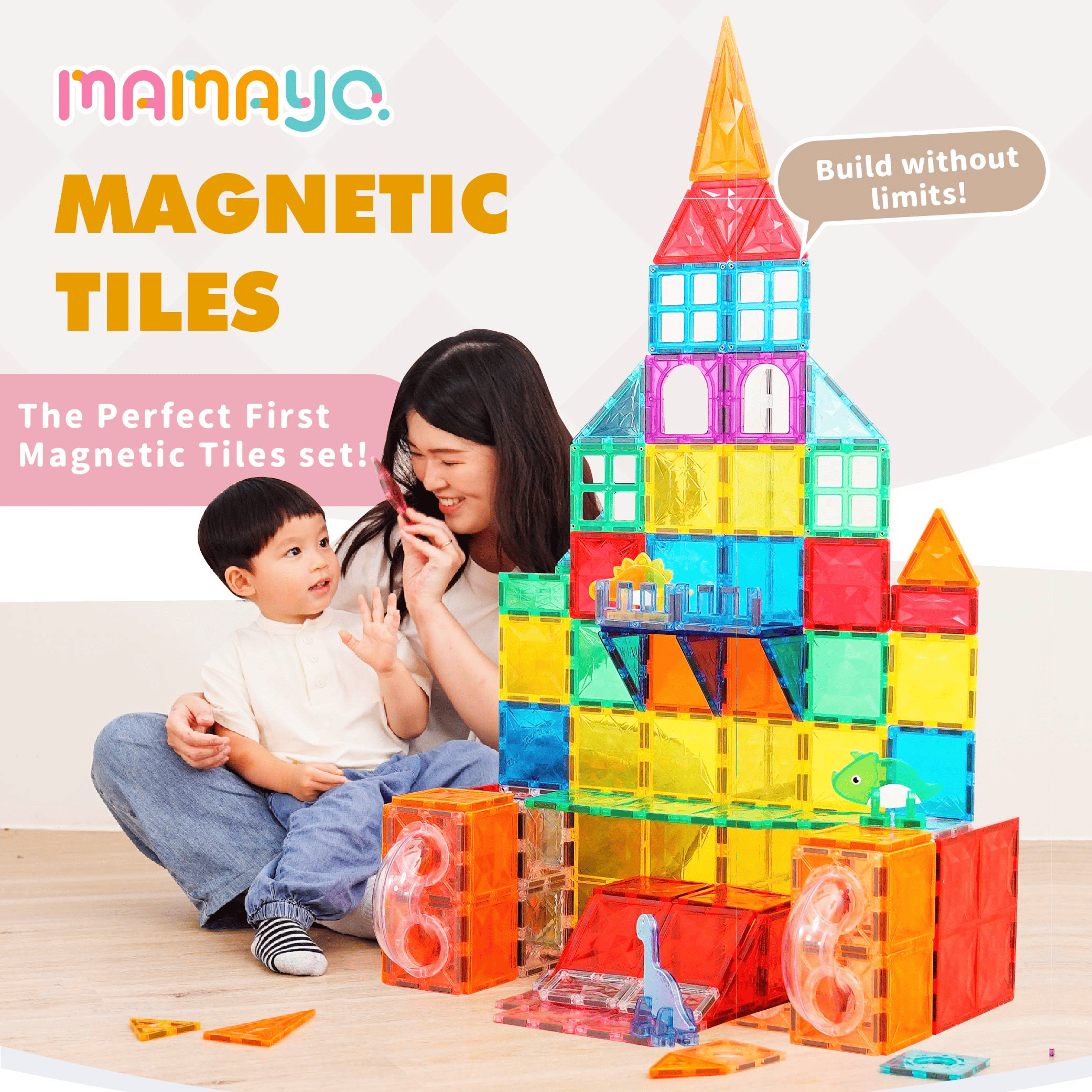 Mamayo Magnetic Tiles - Spark Builder Set