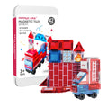 Mamayo Mini Magnetic Tiles – Fire Truck Set (42pcs)