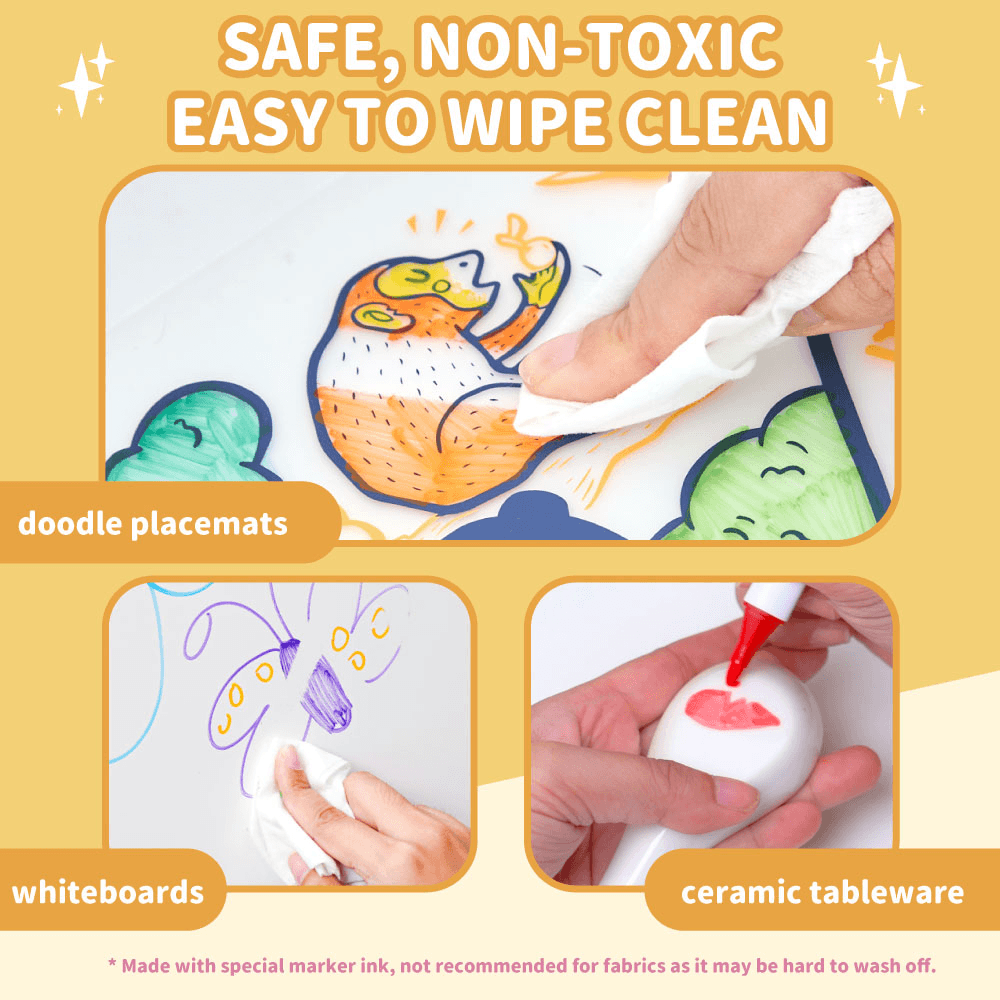 Mamayo Washable Doodle Placemat Series