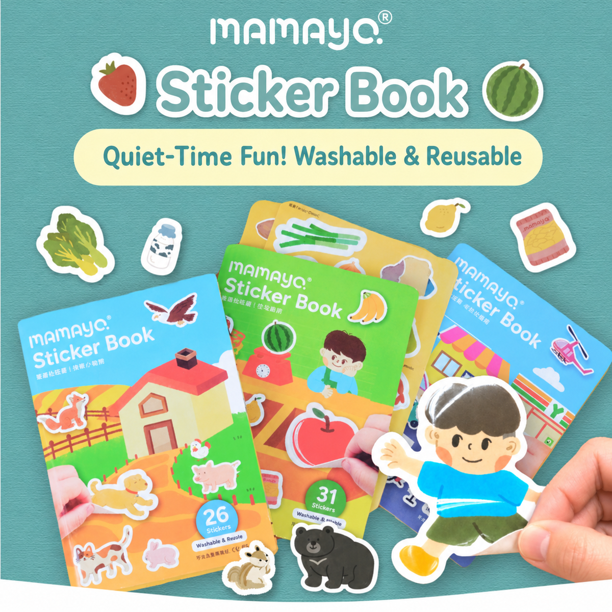 Mamayo Sticker Book - Go! Transport