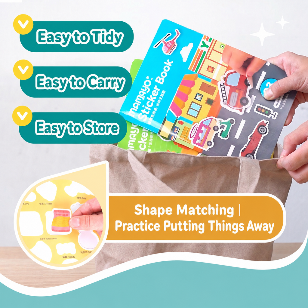 Mamayo Sticker Book - Go! Transport